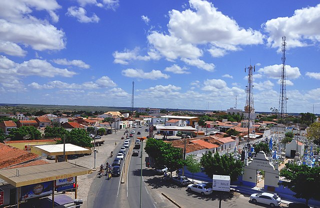 Vista parcial do centro de Apodi