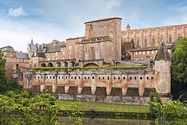 Palais de la Berbie vu de la rive droite du Tarn - Albi