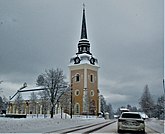 Fil:Älvdalens kyrka, Älvdalen, vinterbild januari 2022.jpg