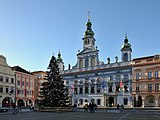 Čeština: Vánoce 2018 v Českých Budějovicích. English: Christmas 2018 in České Budějovice, South Bohemian Region, Czechia.