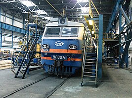 ВЛ80ССВ−019 Перед разделкой в сервисном локомотивном депо Петроввальское ПРИВ ЖД