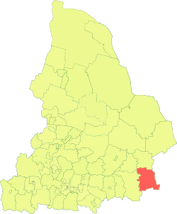 图古雷姆区在斯维尔德洛夫斯克州的位置