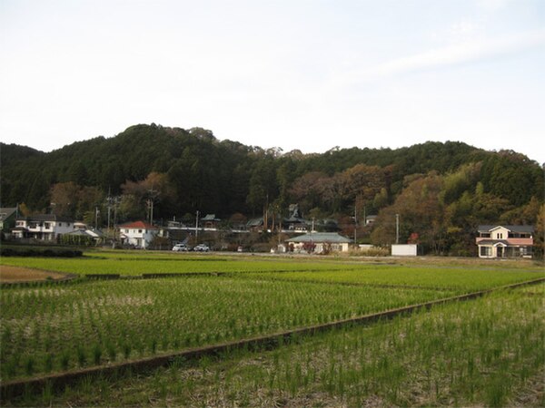 A image of the Katsurayama Castle, destroyed during the Siege of Katsurayama in March 1557