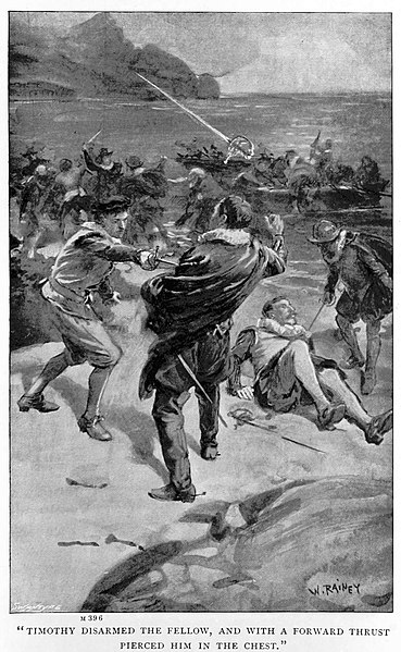 File:05 Illustration by William Rainey (1852-1936) for The Golden Galleon (1987) by Robert Leighton (1858-1934) - Courtesy of the British Library.jpg
