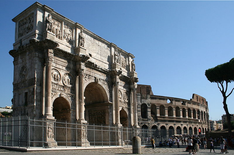 File:0 Arc de Constantin et Colisée - Rome (1).JPG