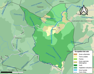 Mappa a colori che mostra l'uso del suolo.