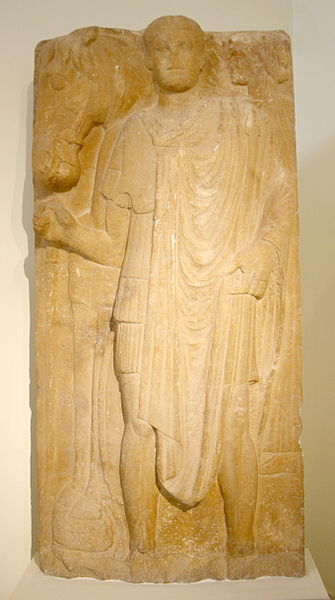 File:1835 - Archaeological Museum, Athens - 3rd century grave stele - Photo by Giovanni Dall'Orto, Nov. 11 20.jpg