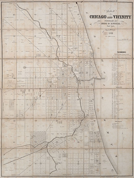 File:1849 Rees & Rucker Map of Chicago and Vicinity.jpg