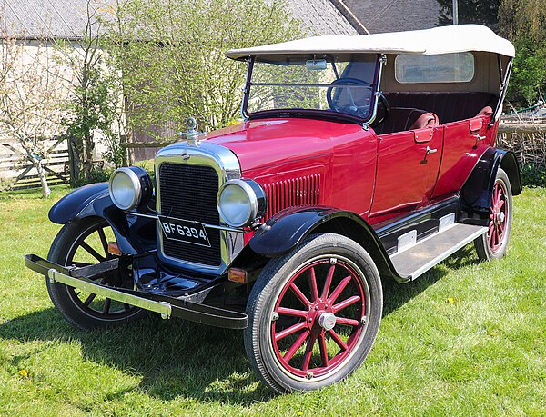 A 1923 Overland Model 92 made by Willys-Overland, "Redbird"