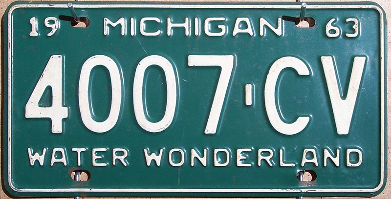 File:1963 Michigan license plate.jpg