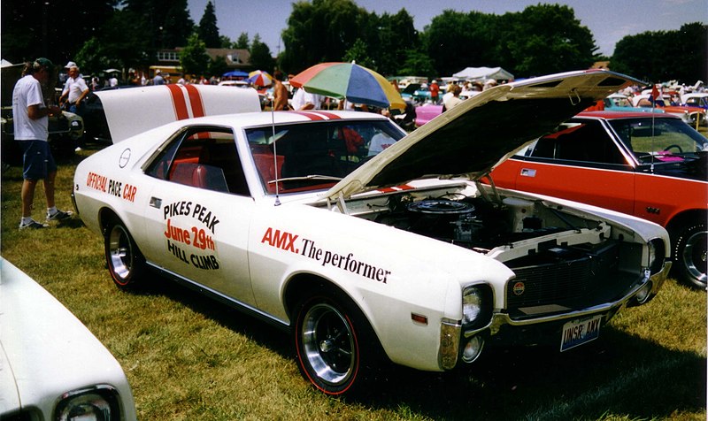File:1969 AMC AMX Pikes Peak car at Kenosha show.jpg