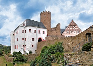 Drebach Place in Saxony, Germany