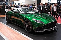 Een groene DB11 op de autosalon van Genève (2018)