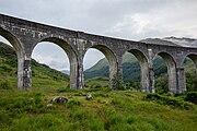 Glenfinnan Viaduct in Scotland.