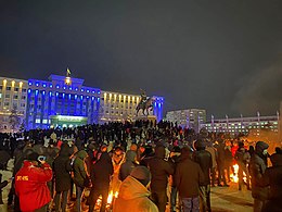 2022 Manifestations au Kazakhstan - Aqtobe, 4 janvier (01) .jpg