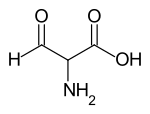 Structural formula of 3-oxoalanine