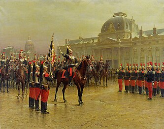 French 6th Cuirassier Regiment in 1887.