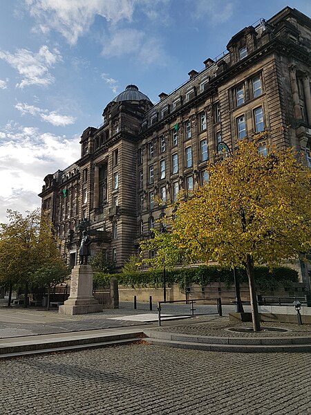 File:82-86 Castle Street, Royal Infirmary, Main Blocks - View from Cathedral Square.jpg