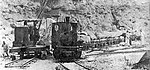 A narrow gauge O&K locomotive hauls rock from the quarry at Adra in Almeria Province.jpg