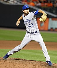 Commodore Aaron Crow was the CCBL Outstanding Pro Prospect in 2007 Aaron Crow on May 24, 2011.jpg