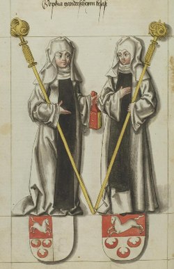 Adelaide of Quedlinburg and Sophia of Gandersheim, by Lucas Cranach (1546)