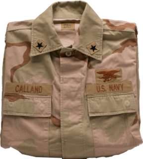 Desert Camouflage Uniform Arid-environment camouflage uniform used by U.S. military from mid-1990s to early 2010s