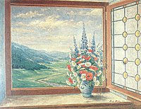 Frühlingsstrauss im Fenster, 1914