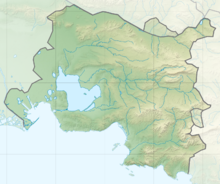 Mapa topográfico da metrópole