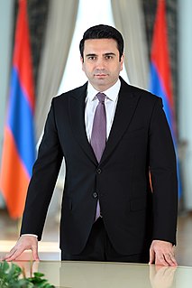 <span class="mw-page-title-main">Alen Simonyan</span> Armenian politician (born 1980)