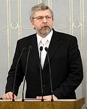 Alaksandar Milinkievic was the seventh recipient of the HRE Citizenship Award. Alexander Milinkevich 2007 Senate of Poland.JPG