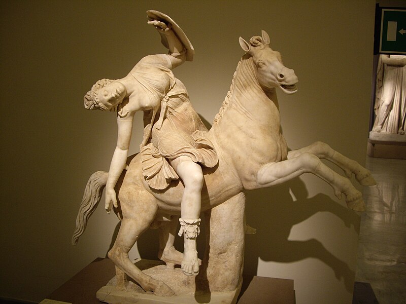 File:Amazzone morente a cavallo inv 6405 (Collezione Farnese) MANN – Napoli.jpg