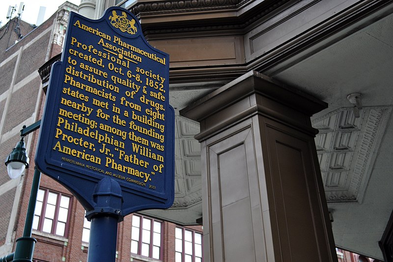 File:American Pharmaceutical Association Historical Marker at N 7th and Market Sts Philadelphia PA (DSC 4494).jpg