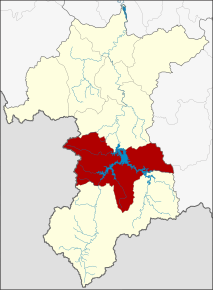 Amplasarea districtului în provincia Yala