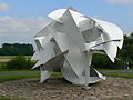 Kunstwerk Welle (Golf) door Andreas Freyer (Skulpturen-Meile)