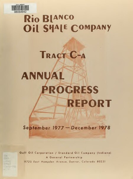 Fail:Annual progress report - Tract C-a 1-78-12-78 (IA annualprogress7800riob).pdf