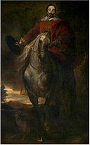 Anthony van Dyck - Equestrian portrait (formerly believed to be the painter Cornelis de Wael).jpg