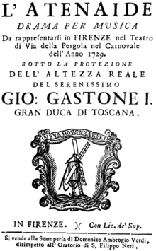 Antonio Vivaldi - L'Atenaide - title page of the libretto - Florence 1729.png