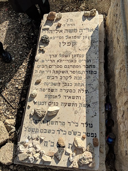 File:Aryeh Kaplan Gravesite.jpg