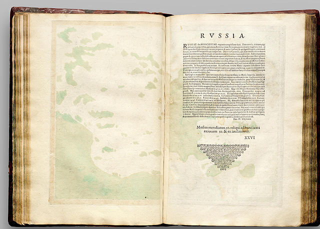 Russia seu Moscovia, Mercator, Atlas Cosmographicae, 1596