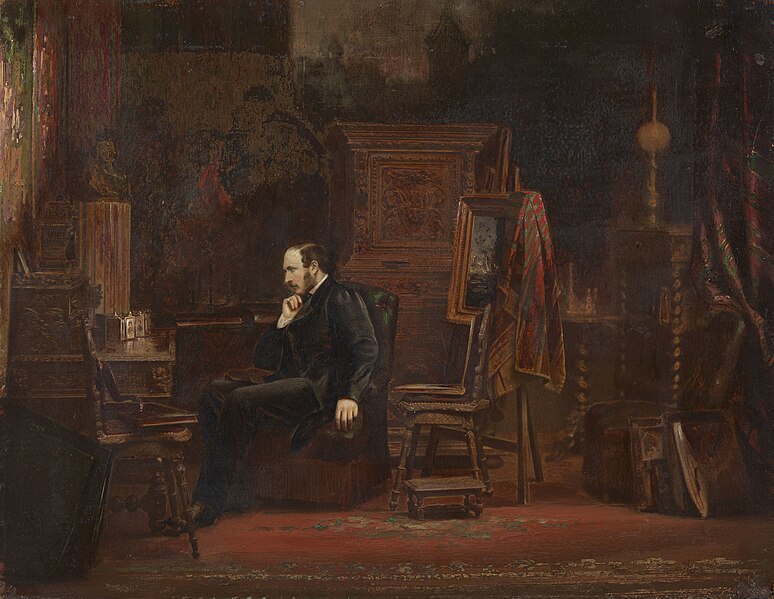 File:Attributed to George M Greig (d. 1867) - Interior of a room at Holyrood Palace - RCIN 408940 - Royal Collection.jpg