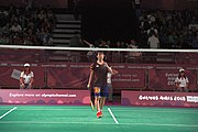 Deutsch: Badminton bei den Olympischen Jugendspielen 2018; Tag 4, 10. Oktober 2018; Viertelfinale Mädchen: Vu Thi Anh Thu (Vietnam) - Goh Jin Wei (Malaysia) 12-21, 9-21 26′ English: Badminton at the 2018 Summer Youth Olympics at 10 October 2018 – Girls Quarterfinal: Vu Thi Anh Thu (Vietnam) vs Goh Jin Wei (Malaysia) 12-21, 9-21 26′