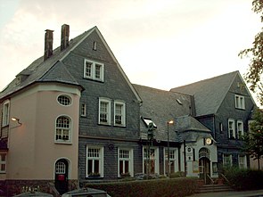 Entrance building of the station.  Is used today as a restaurant.