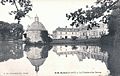 Le château du Châtelet et ses douves vers 1910 (carte postale d'Edmond Mary-Rousselière)