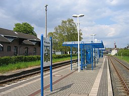 Bahnhof Kreuzau an der Bahnstrecke Düren–Heimbach