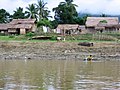 Houses close to Ayeyarwady River