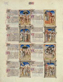 Bible moralisée de Philippe le Hardi - BNF Fr166 - Folio 3v.jpg