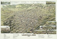 Bird's eye view of Leadville, Colo. 1882