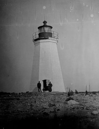 19th century view of the Light Black Rock Harbor Light.jpg