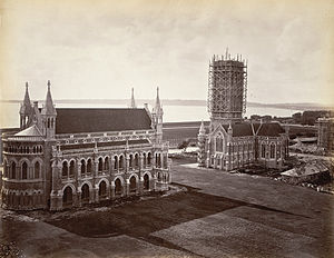 Gebäude der Bombay University in den 1870er Jahren