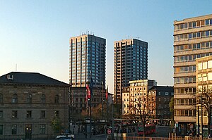 Bonifazius-Türme: Gebäude, Treppenlauf, Parkhaus